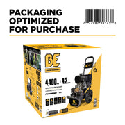 4,400 PSI 4.2 GPM Cold Water Gas Pressure Washer Powerease 420cc Engine and CP Triplex Pump - B4415PA BE Power Equipment