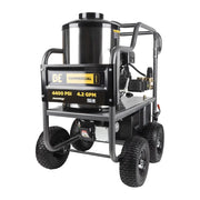 4,400 PSI - 4.2 GPM Hot Water Pressure Washer with Powerease 420 Engine and CP Triplex Pump - HW4415PA BE Power Equipment