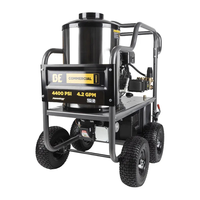 4,400 PSI - 4.2 GPM Hot Water Pressure Washer with Powerease 420 Engine and CP Triplex Pump - HW4415PA BE Power Equipment