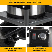 4,400 PSI - 4.2 GPM Hot Water Pressure Washer with Powerease 420 Engine and CP Triplex Pump - HW4415PA BE Power Equipment