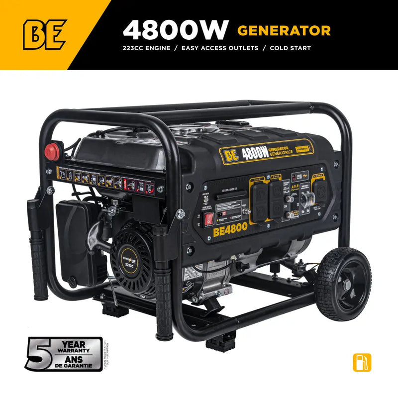4,800 Watt Generator - BE4800 BE Power Equipment