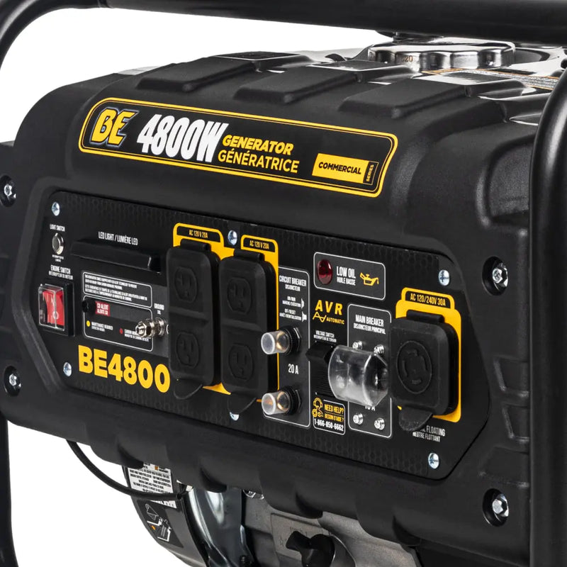 4,800 Watt Generator - BE4800 BE Power Equipment