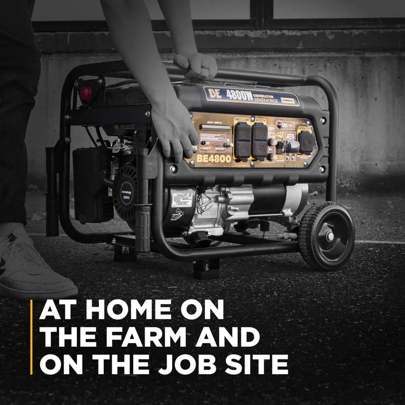 4,800 Watt Generator - BE4800 BE Power Equipment