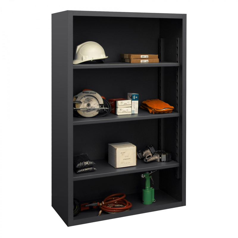 Durham Enclosed Shelving, 12 Gauge, 36 x 18 x 60, 3 Adjustable Shelves, Gray
