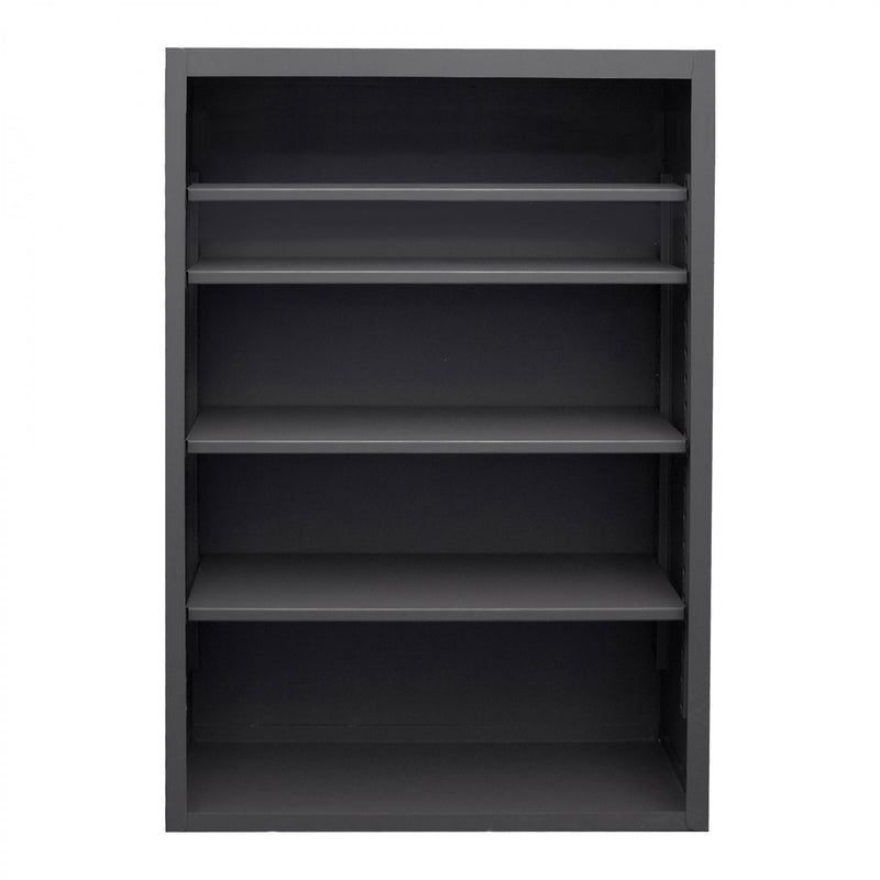Durham Enclosed Shelving, 12 Gauge, 48 x 24 x 72, 4 Adjustable Shelves, Gray