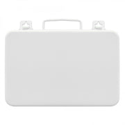 Durham Metal First Aid Kit Box, No Partition, 16 Units, Horizontal, White (Pack of 12)