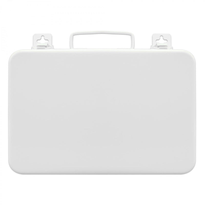 Durham Metal First Aid Kit Box, No Partition, 16 Units, Horizontal, White (Pack of 12)