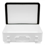 Durham Metal First Aid Kit Box, No Partition, 16 Units, Horizontal, White (Pack of 12)
