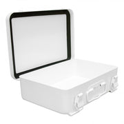 Durham Metal First Aid Kit Box, No Partition, 16 Units, Horizontal, White (Pack of 12)