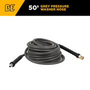 50' x 3/8", 4,500 PSI Grey Pressure Washer Hose BE Power Equipment