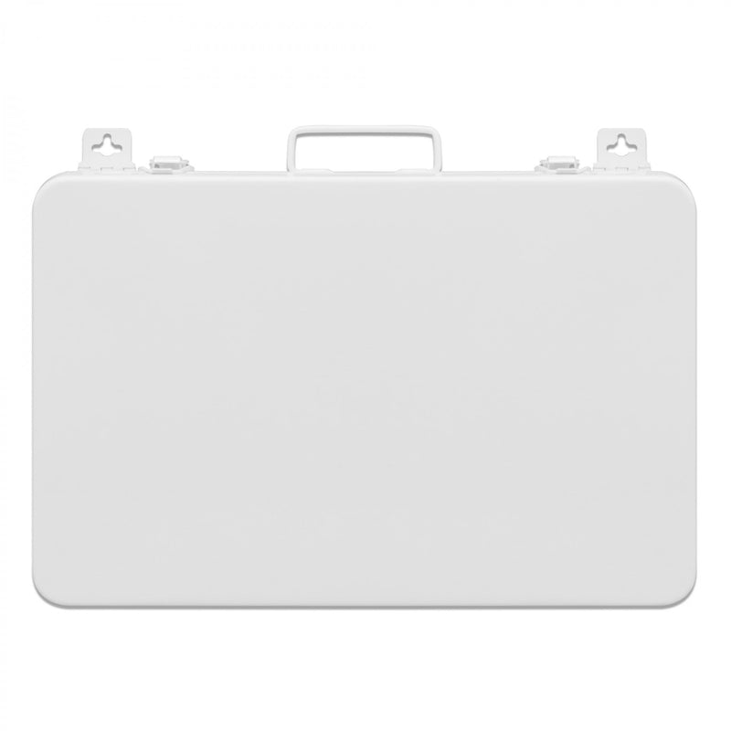 Durham First Aid Kit Box, 36 Units, Horizontal, Center Partition, White (Pack of 6)
