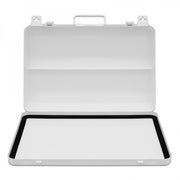Durham First Aid Kit Box, 36 Units, Horizontal, Center Partition, White (Pack of 6)
