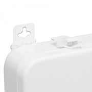 Durham First Aid Kit Box, 36 Units, Horizontal, Center Partition, White (Pack of 6)