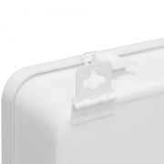 Durham First Aid Kit Box, 36 Units, Horizontal, Center Partition, White (Pack of 6)