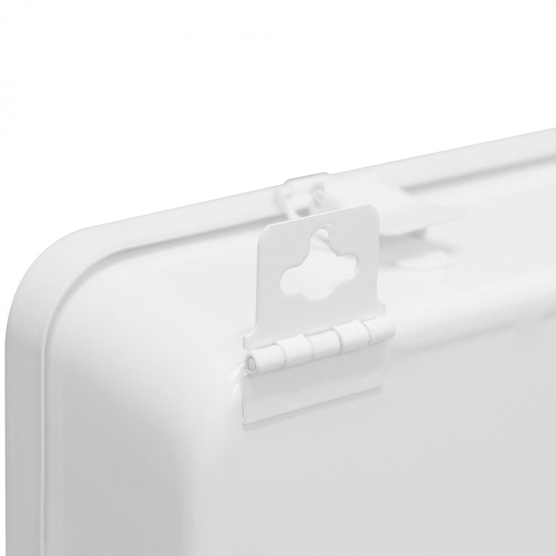Durham First Aid Kit Box, 36 Units, Horizontal, Center Partition, White (Pack of 6)