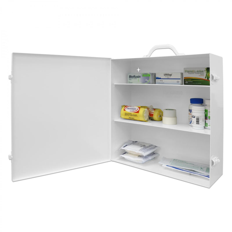 Durham 9Fx First Aid Cabinet, 2 Shelves, Door, White