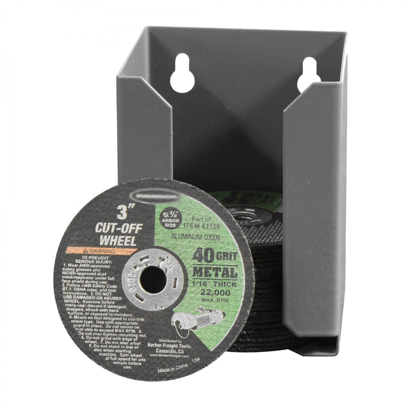 Durham 3″ Cut-Off Wheel Dispenser, Wall Mountable, Gray