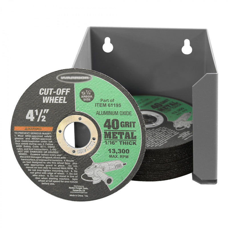 Durham 4-1/2″ Cut-Off Wheel Dispenser, Wall Mountable, Gray