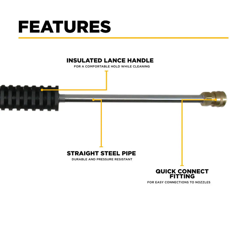 59" Pressure Washer Gun & Wand Assembly BE Power Equipment
