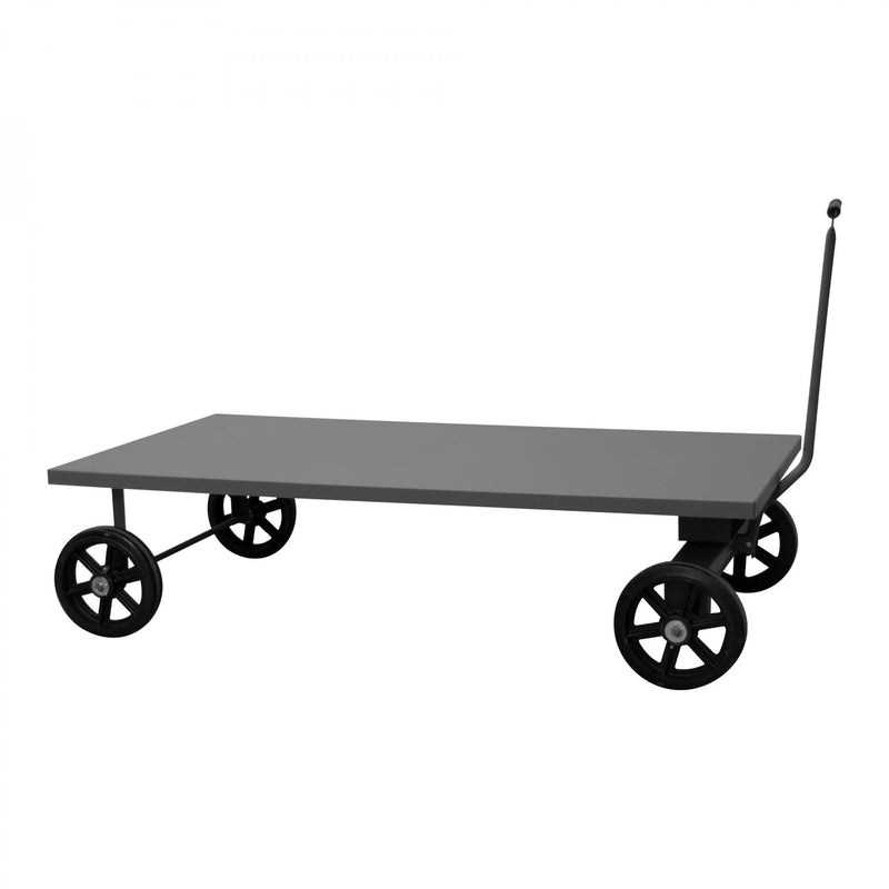 Durham 5Th Wheel Truck With (4) 12" x 2-1/2" Mold-On Rubber Wheels, Gray