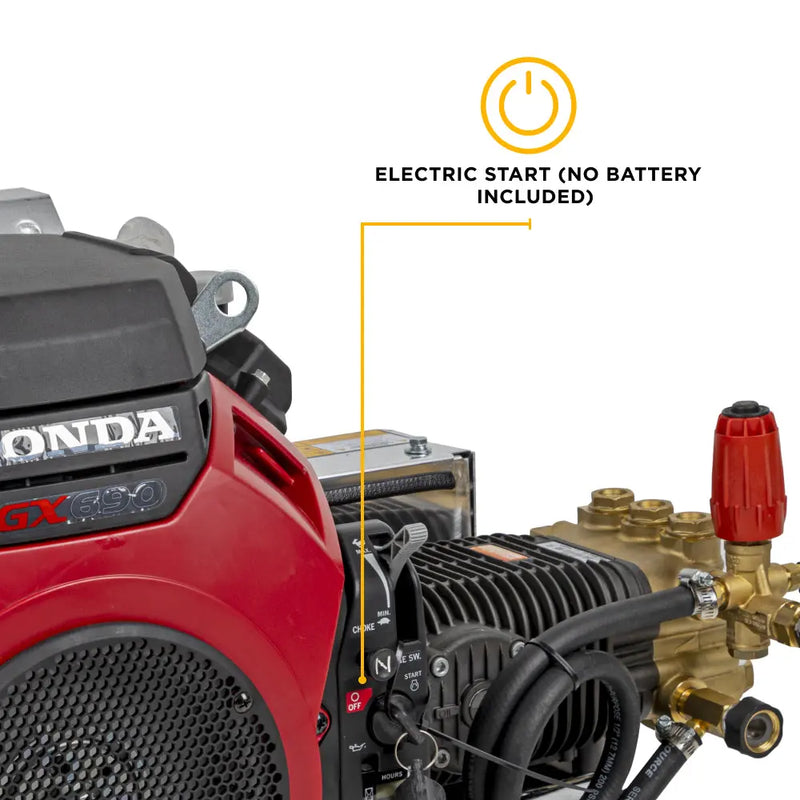 5,000 PSI 5.0 GPM Cold Water Gas Pressure Washer - B5024HETBAS BE Power Equipment