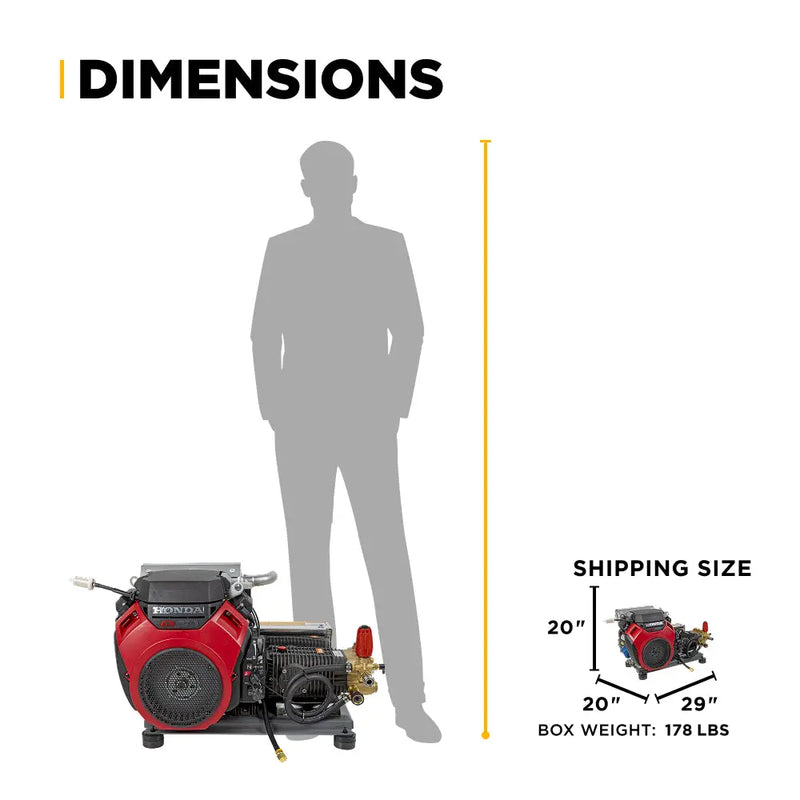 5,000 PSI 5.0 GPM Cold Water Gas Pressure Washer - B5024HETBAS BE Power Equipment