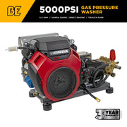 5,000 PSI 5.0 GPM Cold Water Gas Pressure Washer - B5024HTBC BE Power Equipment