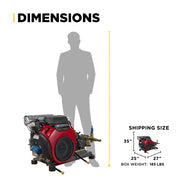 5,000 PSI 5.0 GPM Cold Water Gas Pressure Washer - B5024HTBC BE Power Equipment
