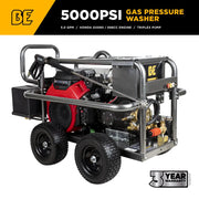 5,000 PSI 5.0 GPM Cold Water Gas Pressure Washer - PE-5024HWEBCOM BE Power Equipment