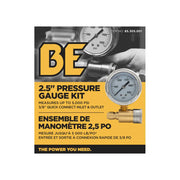 5,000PSI 2.5" Pressure Gauge Kit with 3/8" Quick Connect BE Power Equipment