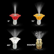 65° 1/4" MEG Chemical Pressure Washer Brass Nozzle - 4.0 Orifice BE Power Equipment