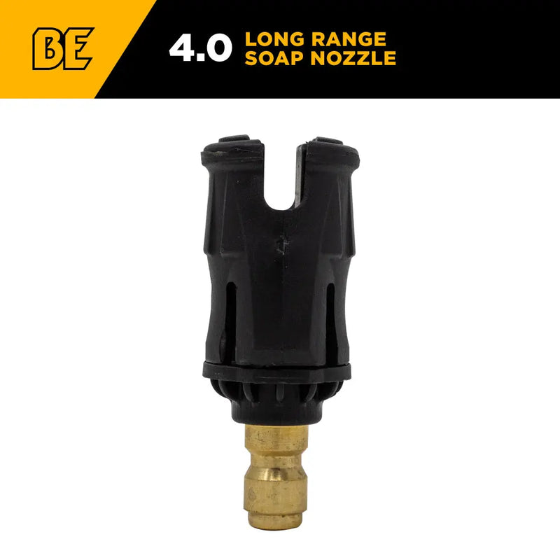 65° 1/4" Quick Connect Long Range & Short Range Soap Nozzle - 4.0 Orifice BE Power Equipment