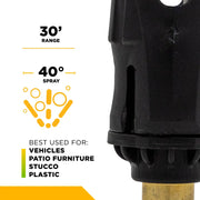 65° 1/4" Quick Connect Long Range & Short Range Soap Nozzle - 4.0 Orifice BE Power Equipment