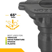 65° 1/4" Quick Connect Plastic Chemical Pressure Washer Nozzle - 4.0 Orifice BE Power Equipment