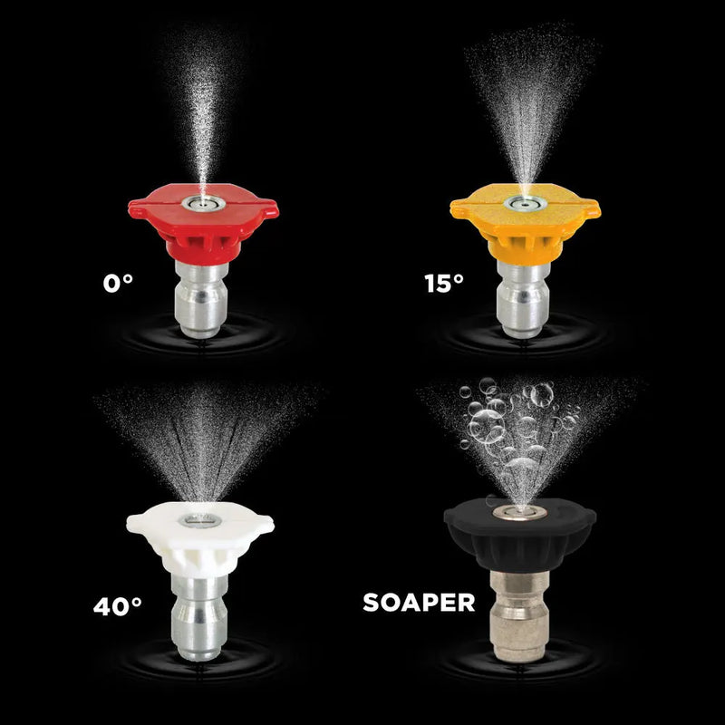 65° Quick Connect Chemical (Soaper) Pressure Washer Nozzle 4.0 Orifice BE Power Equipment