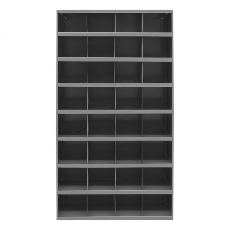 Durham 12" Deep, Tall 32 Opening Bin, Gray