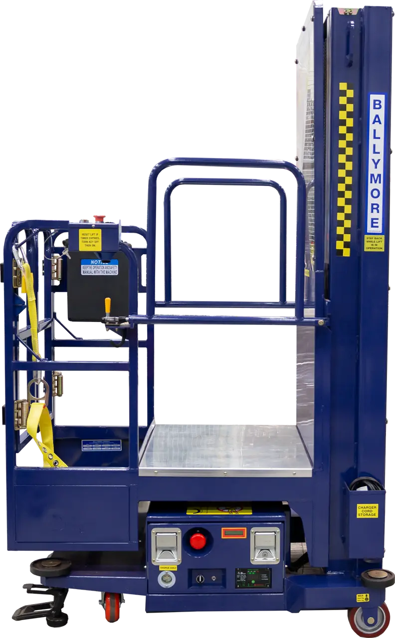 Ballymore DVML-18 - Battery-Powered Drivable Vertical Mast Lift with 24"x25" Platform and 24' Working Height