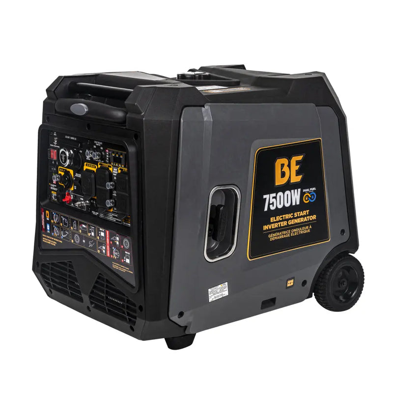 7,500 Watt Dual-Fuel Digital Inverter Generator - BE7500ID BE Power Equipment