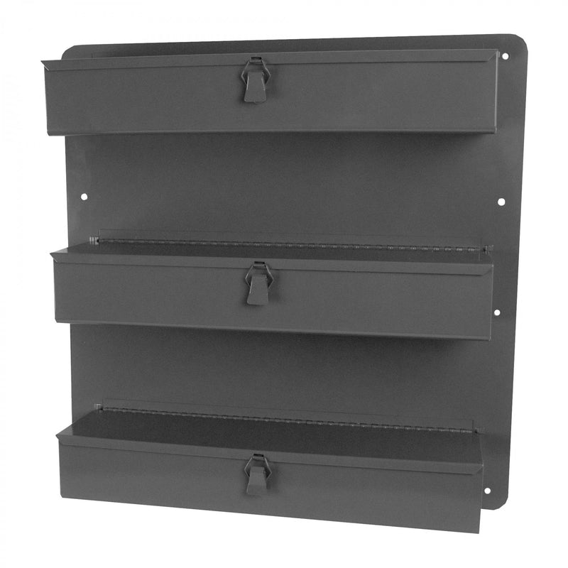 Durham Van Door Tray, 3 Openings, 9 Dividers, Gray