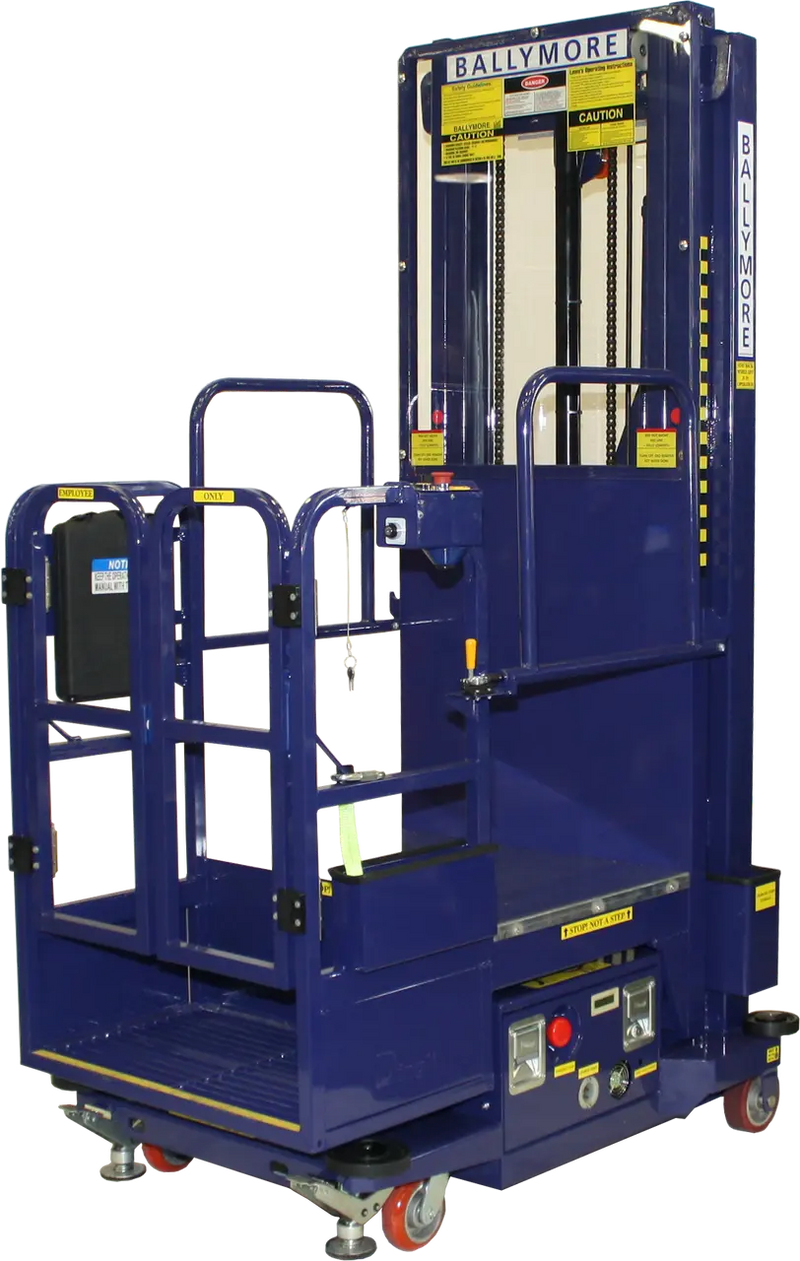 Ballymore DVML-18 - Battery-Powered Drivable Vertical Mast Lift with 24"x25" Platform and 24' Working Height