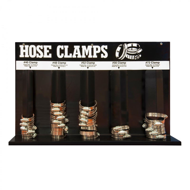 Durham Hose Clamp Rack, 5 Loops, Black