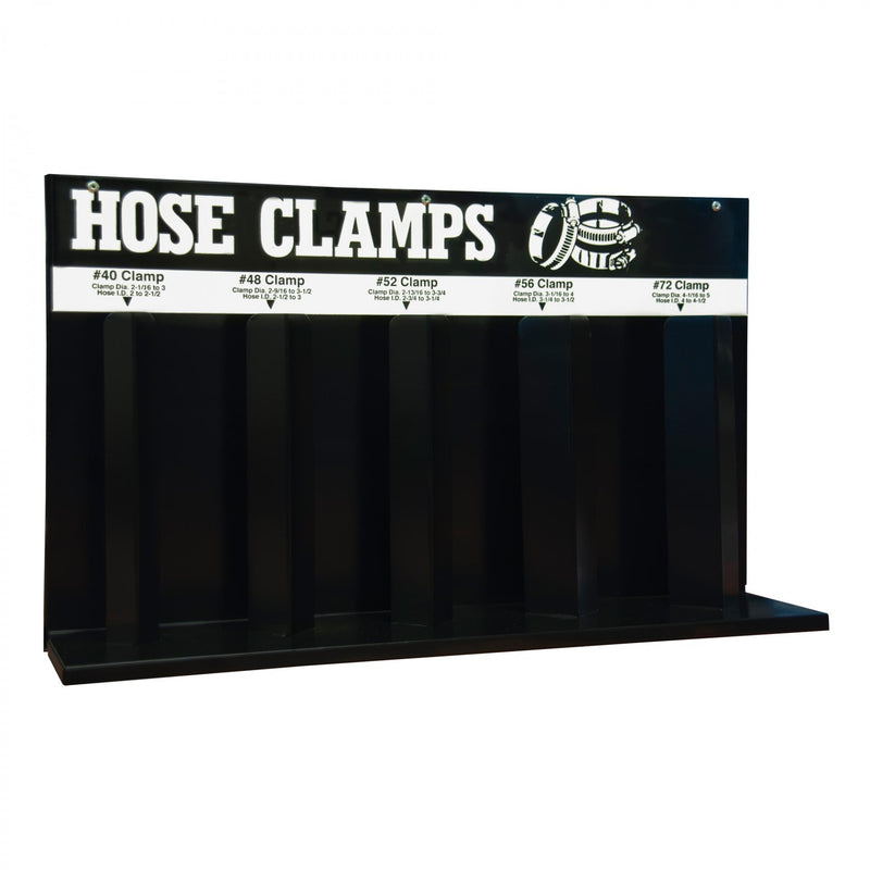 Durham Hose Clamp Rack, 5 Loops, Black
