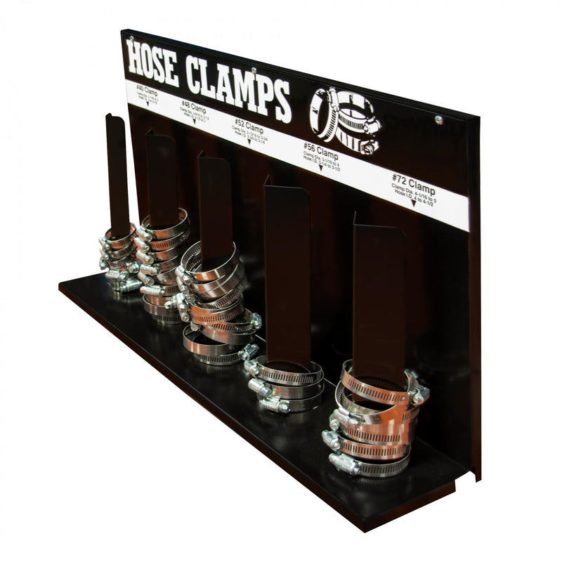 Durham Hose Clamp Rack, 5 Loops, Black