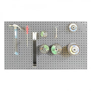 Durham Pegboard Panel, (10) 8″ Hooks Included, Wall Mountable, Gray