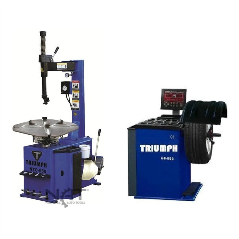 Triumph NTC-950 Tire Changer and NTB-800 Wheel Balancer Combo