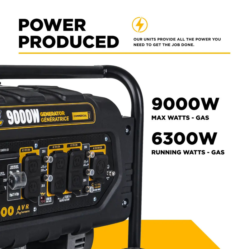 9,000 Watt Generator - BE9000 BE Power Equipment