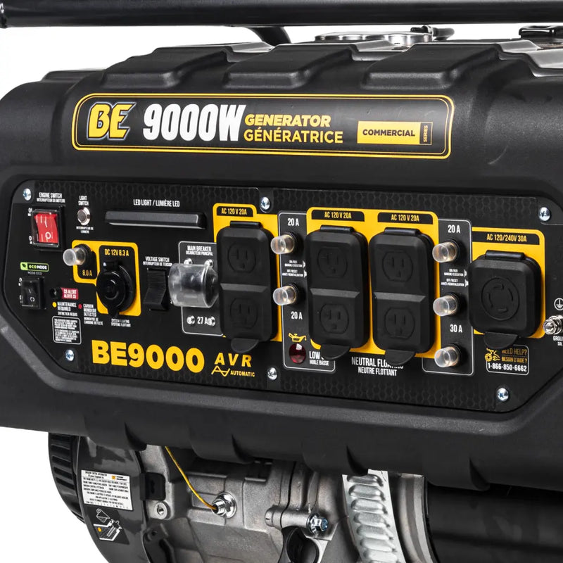 9,000 Watt Generator - BE9000 BE Power Equipment