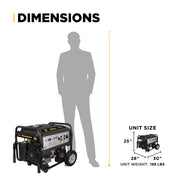 9,400 Watt Dual Fuel Electric Start Generator BE Power Equipment