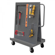 Durham A-Frame Truck With 5" x 2" Phenolic Casters, (2) Rigid, (2) Swivel