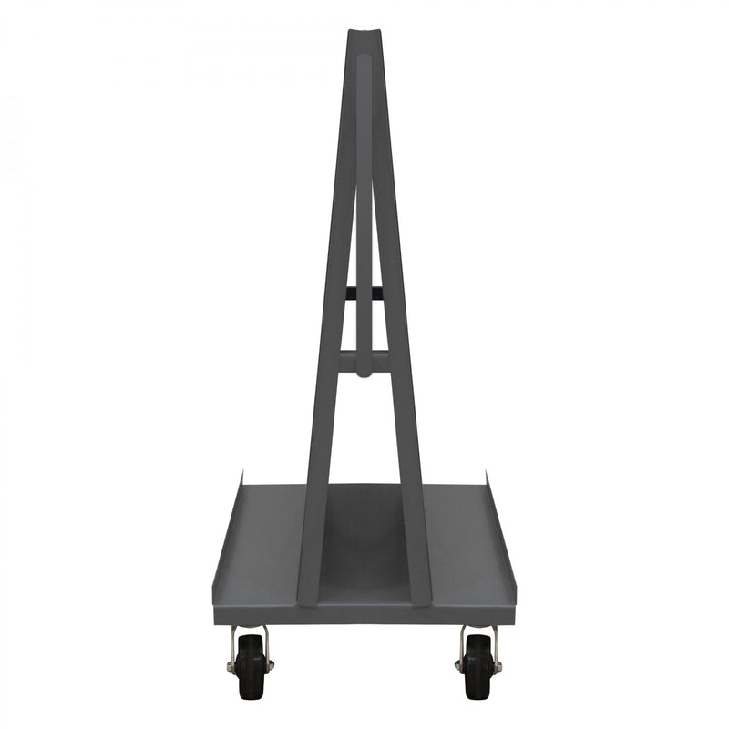 Durham A-Frame Truck With 5" x 2" Phenolic Casters, (2) Rigid, (2) Swivel